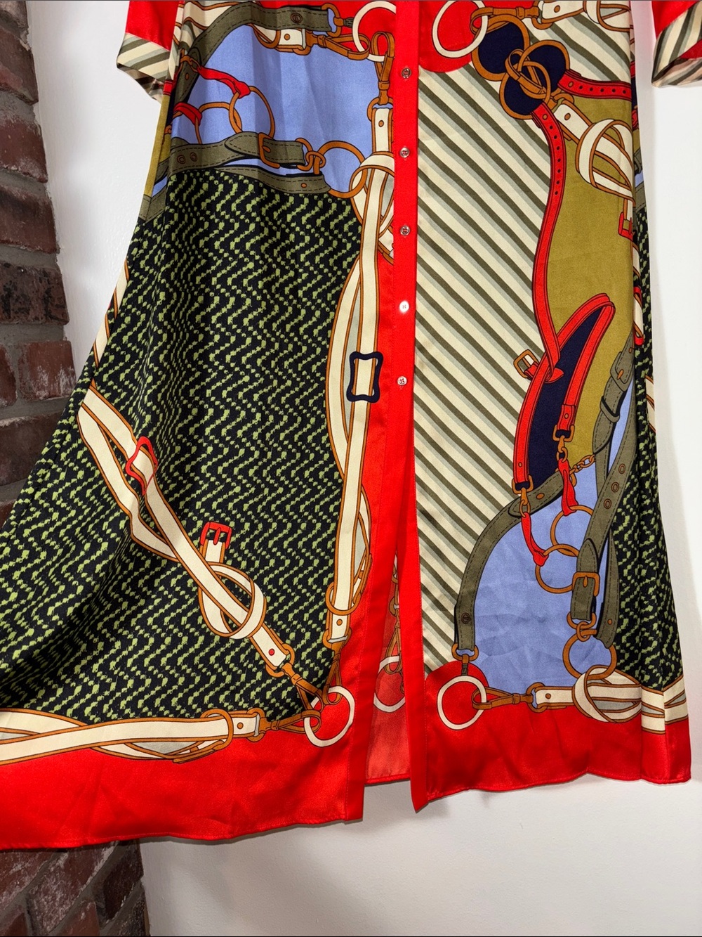 Philosophy Anthropologie Vintage-Inspired Equestrian Chain Dress Women’s Size 6 - Picture 5 of 12